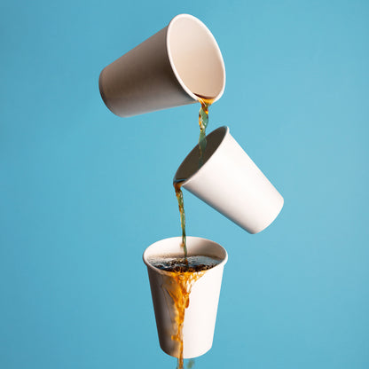Disposable Coffee Cups, 16 ounces, Paper, 1000 Count, White Paper